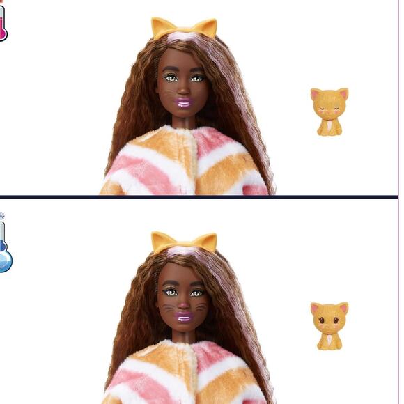 Barbie Cutie Reveal Series 1 Kitty Plush Costume NWT - Picture 7 of 7